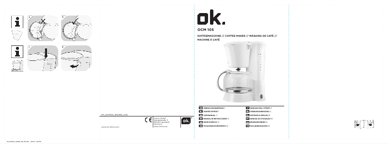Imagen de la primera página del manual del dispositivo OCM 105