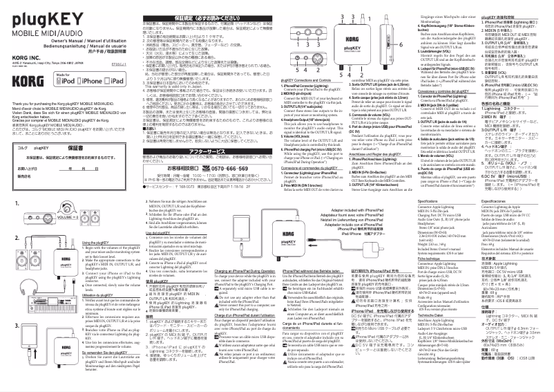 Imagen de la primera página del manual del dispositivo plugKEY