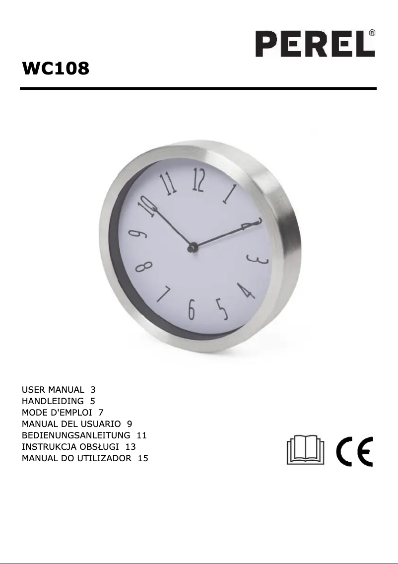 Página 1 del manual Manual de usuario Perel WC108