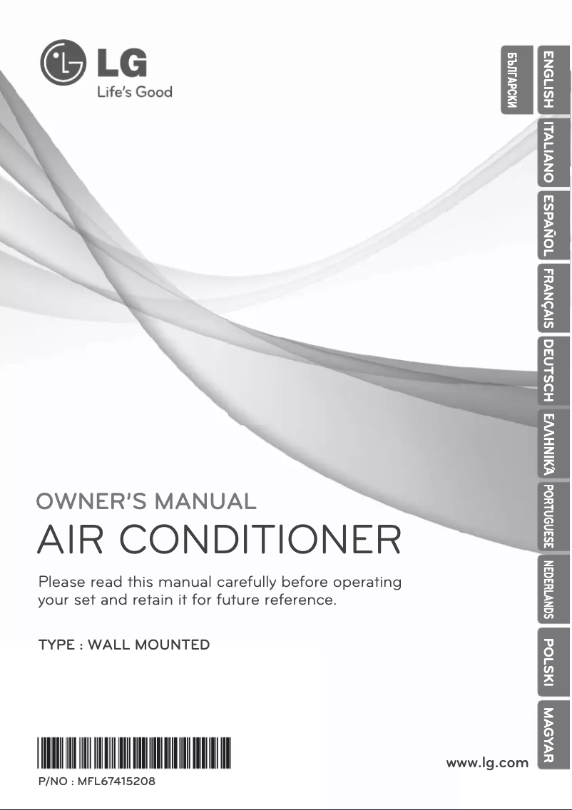 Página nº 1 - Manual de usuario LG P09RK-NSB-ART-COOL