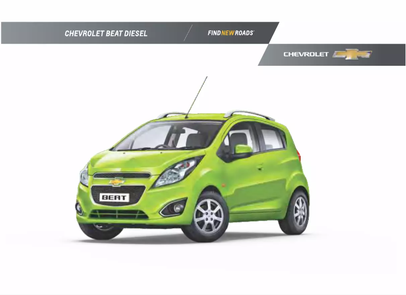 Página 1 del manual Manual de usuario Chevrolet Beat Diesel (2016)