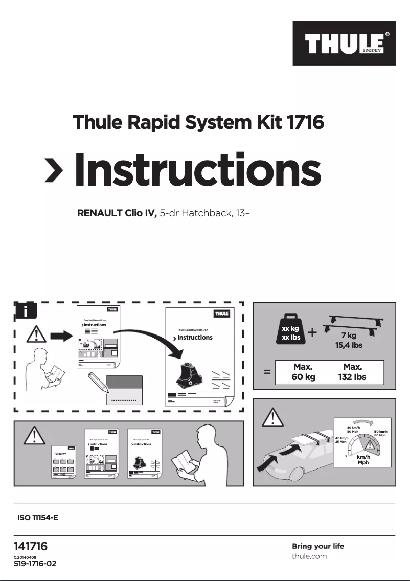 Imagen de la primera página del manual del dispositivo Rapid System Kit 1716