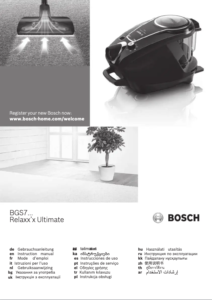 Página 1 del manual Manual de usuario Bosch BGS7PRO1
