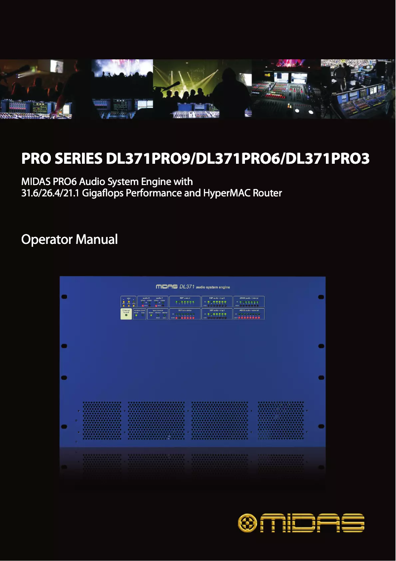 Imagen de la primera página del manual del dispositivo DL371PRO9