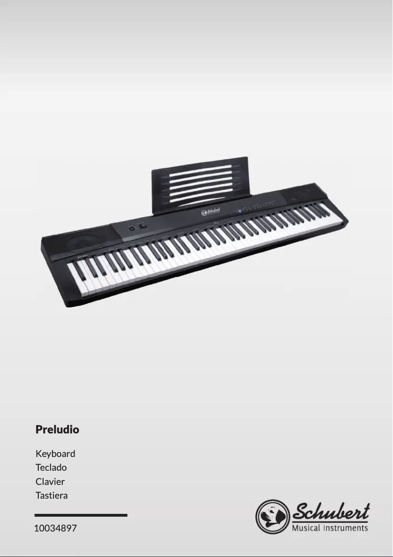 Imagen de la primera página del manual del dispositivo Preludio