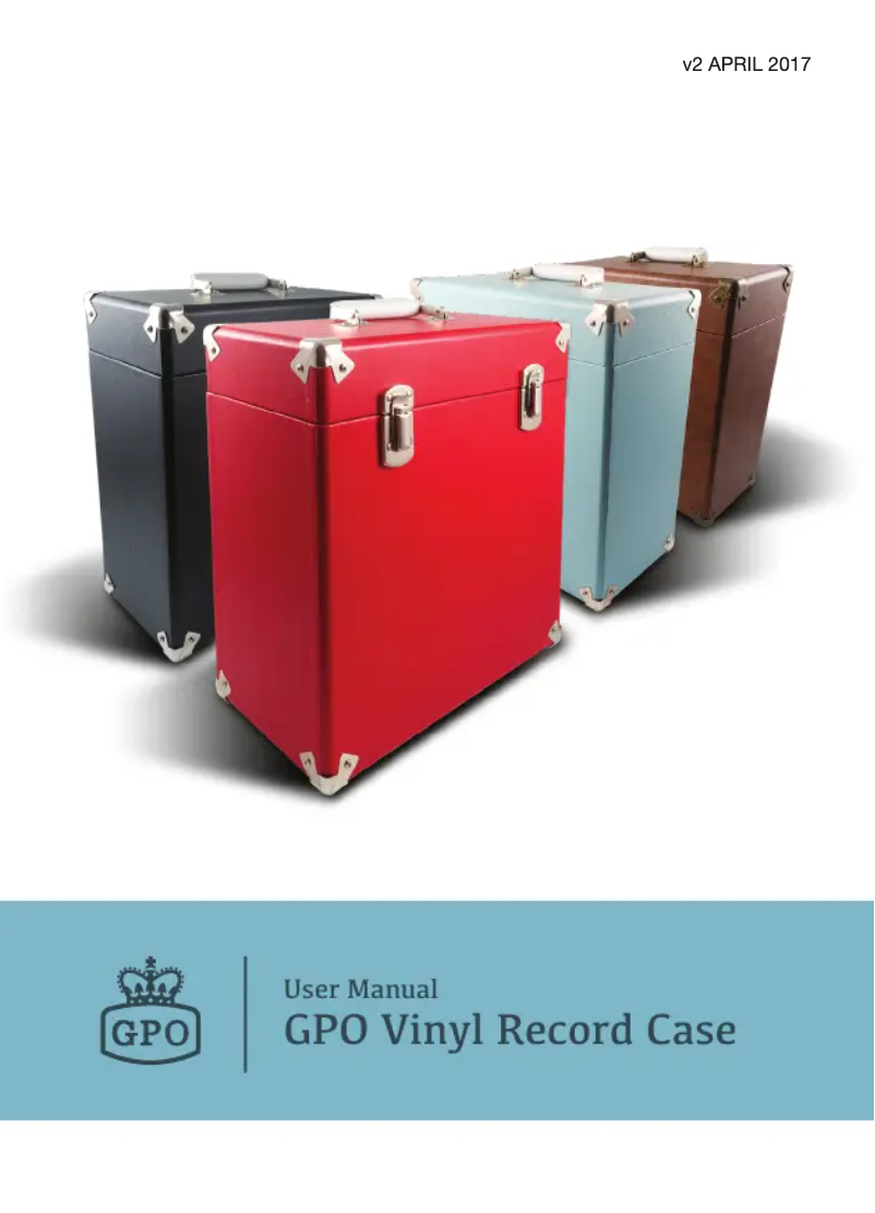 Página 1 del manual Manual de usuario GPO Vinyl Record Case
