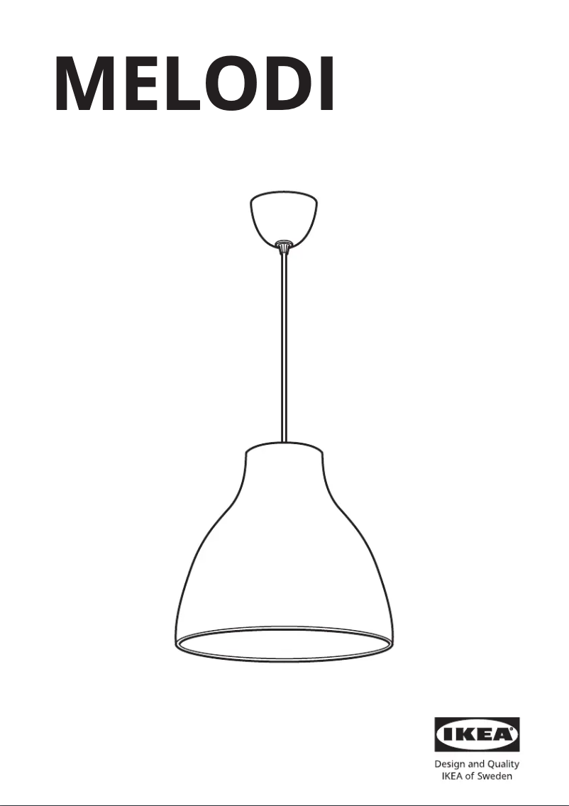 Página 1 del manual Manual de usuario Ikea MELODI 903.865.40