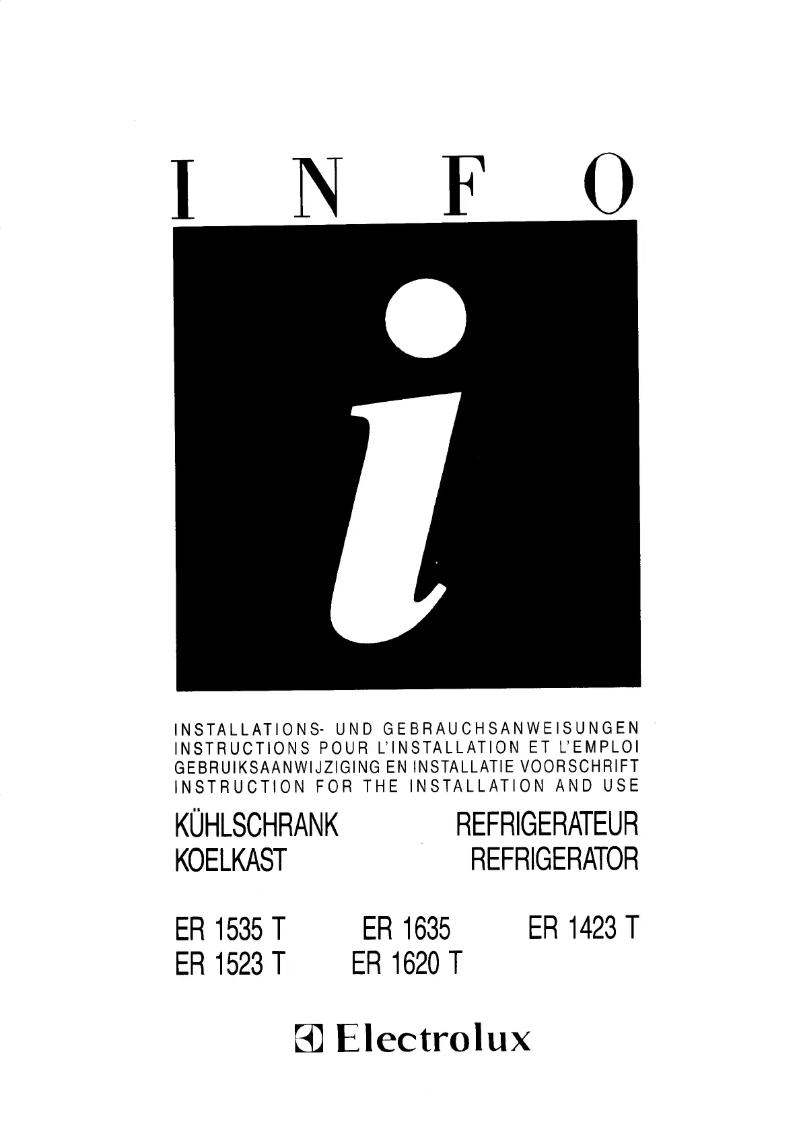 Imagen de la primera página del manual del dispositivo ER 1535 T