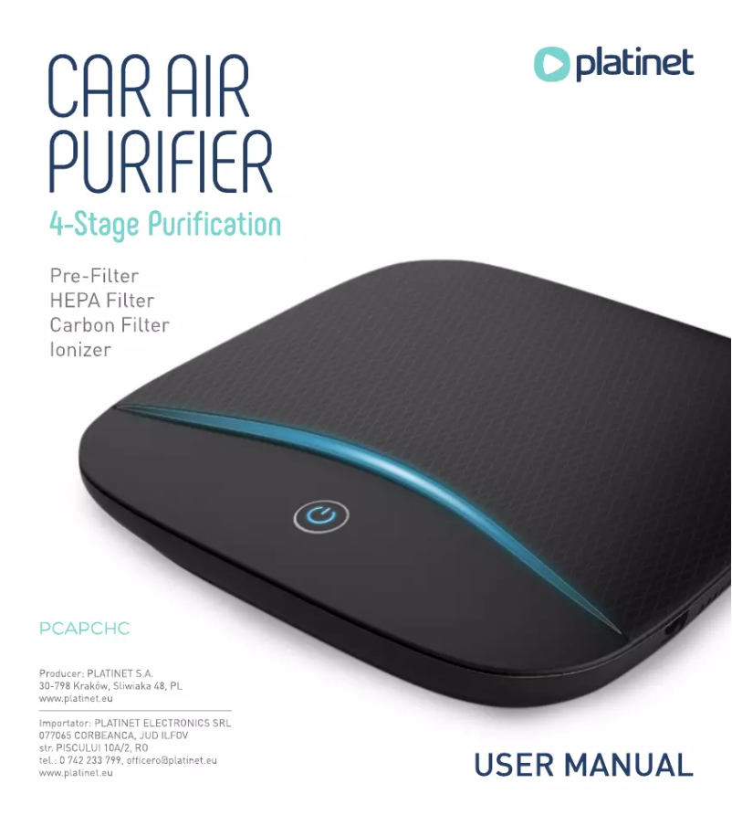 Imagen de la primera página del manual del dispositivo PCAPCHC