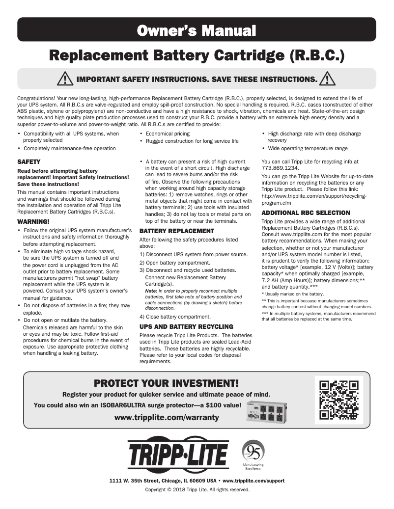 Imagen de la primera página del manual del dispositivo RBC93-2U