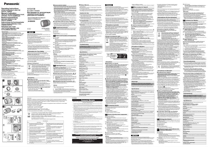 Imagen de la primera página del manual del dispositivo S-R28200