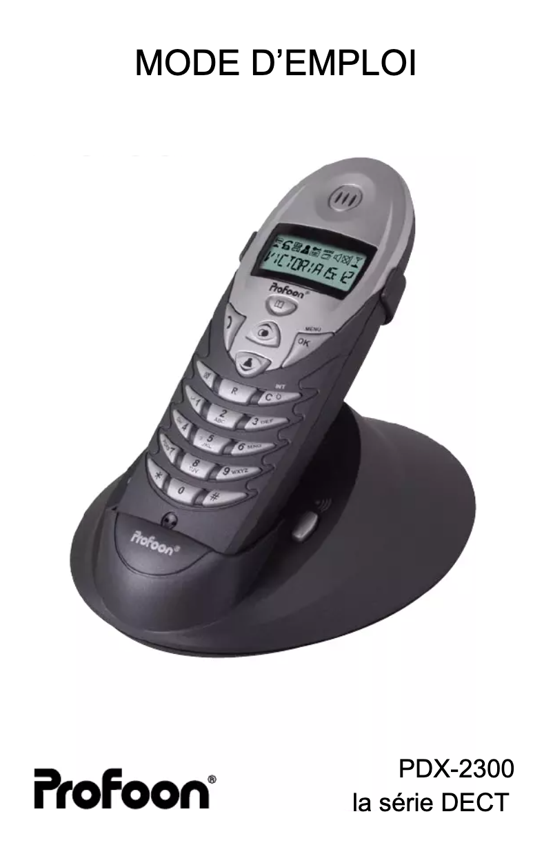 Imagen de la primera página del manual del dispositivo PDX-2308