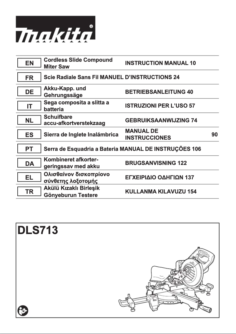 Imagen de la primera página del manual del dispositivo DLS713RTE