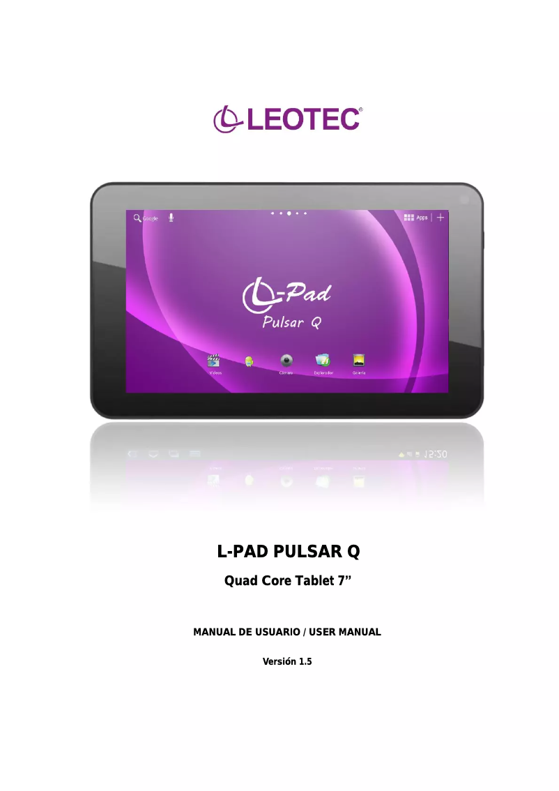 Página nº 1 - Manual de usuario Leotec L-Pad Pulsar Q LETAB720