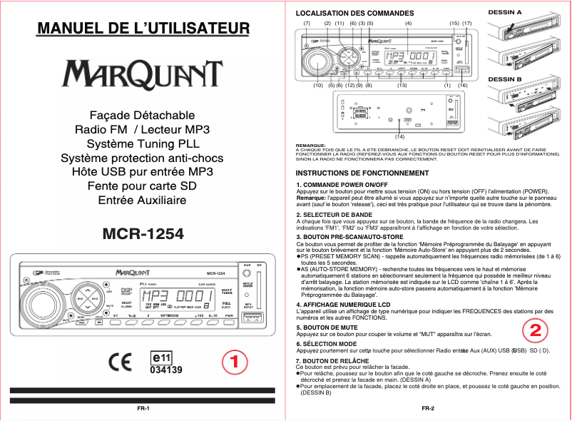 Imagen de la primera página del manual del dispositivo MCR-1254