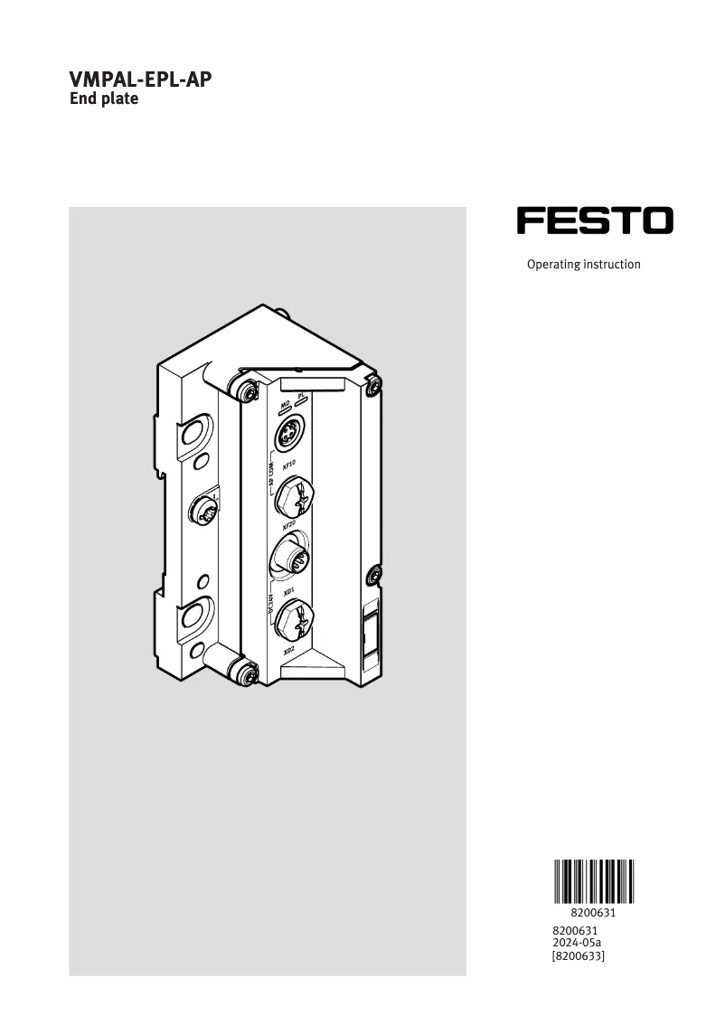 Imagen de la primera página del manual del dispositivo VMPAL-EPL-AP