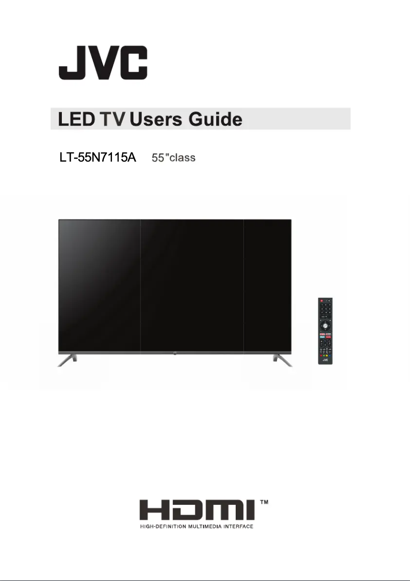 Página 1 del manual Manual de usuario JVC LT-55N7115A