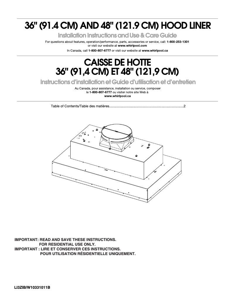 Página 1 del manual Manual de usuario JennAir UXL6048YSS