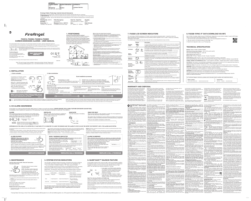 Página 1 del manual Manual de usuario FireAngel FA3820