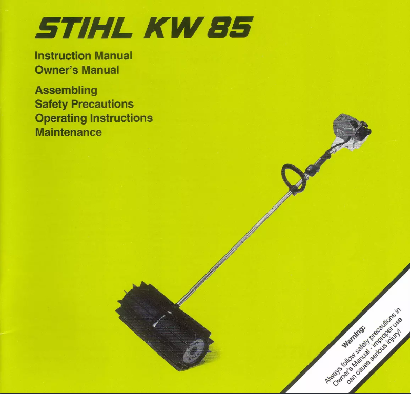 Página 1 del manual Manual de usuario Stihl KW 85