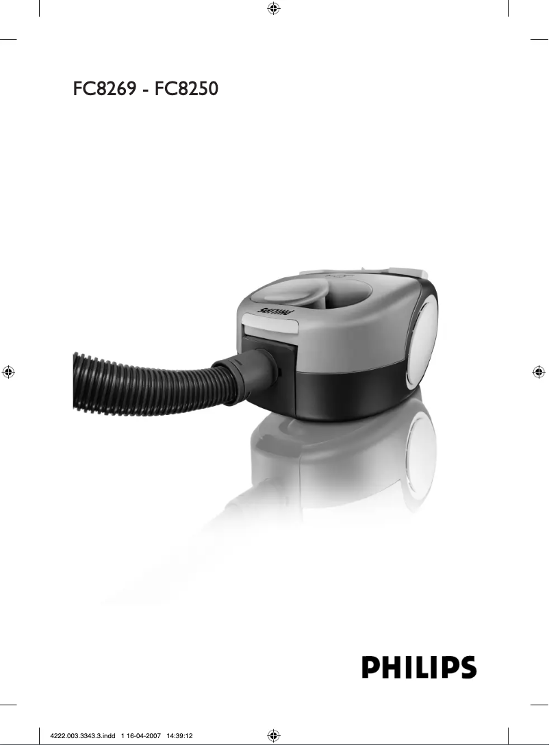 Imagen de la primera página del manual del dispositivo HomeCare FC8254