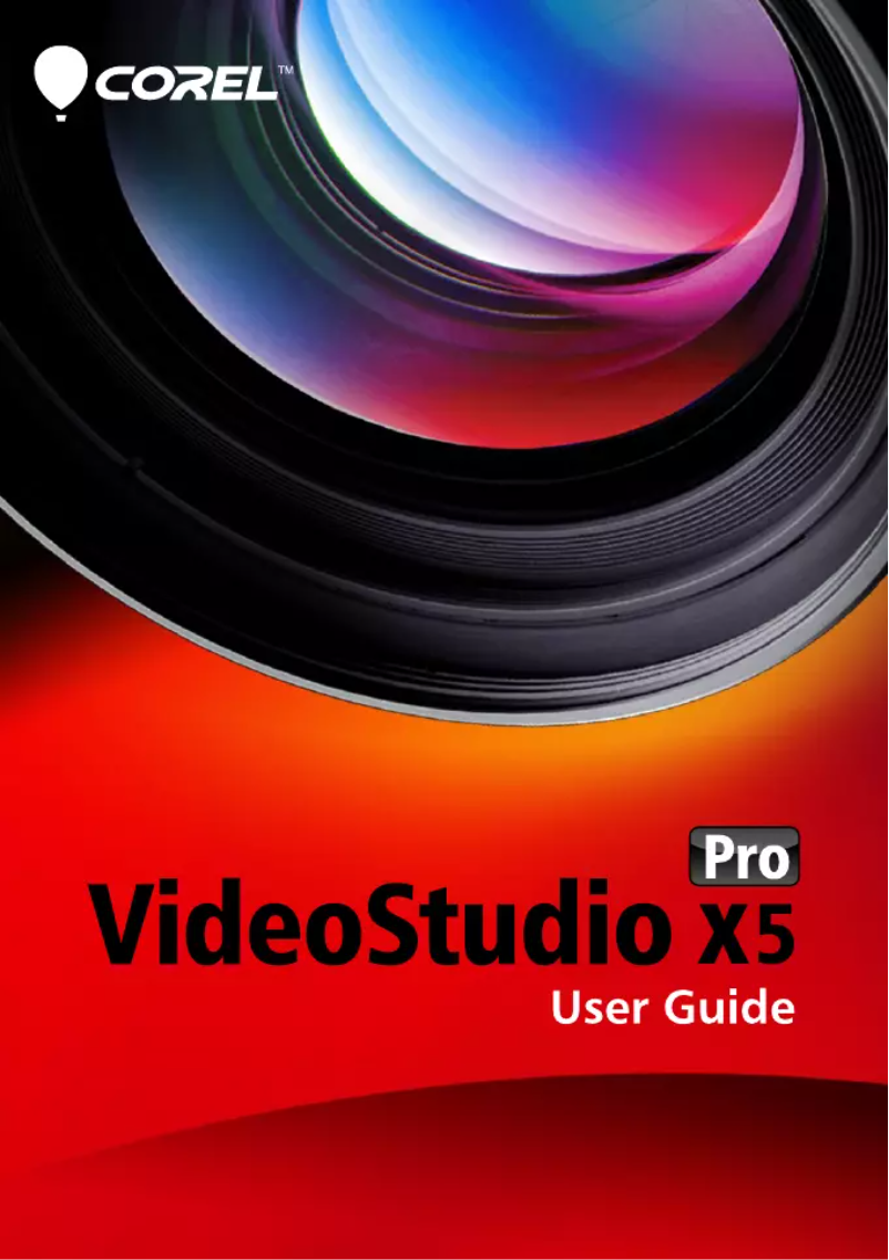 Imagen de la primera página del manual del dispositivo VideoStudio Pro X5 Ultimate
