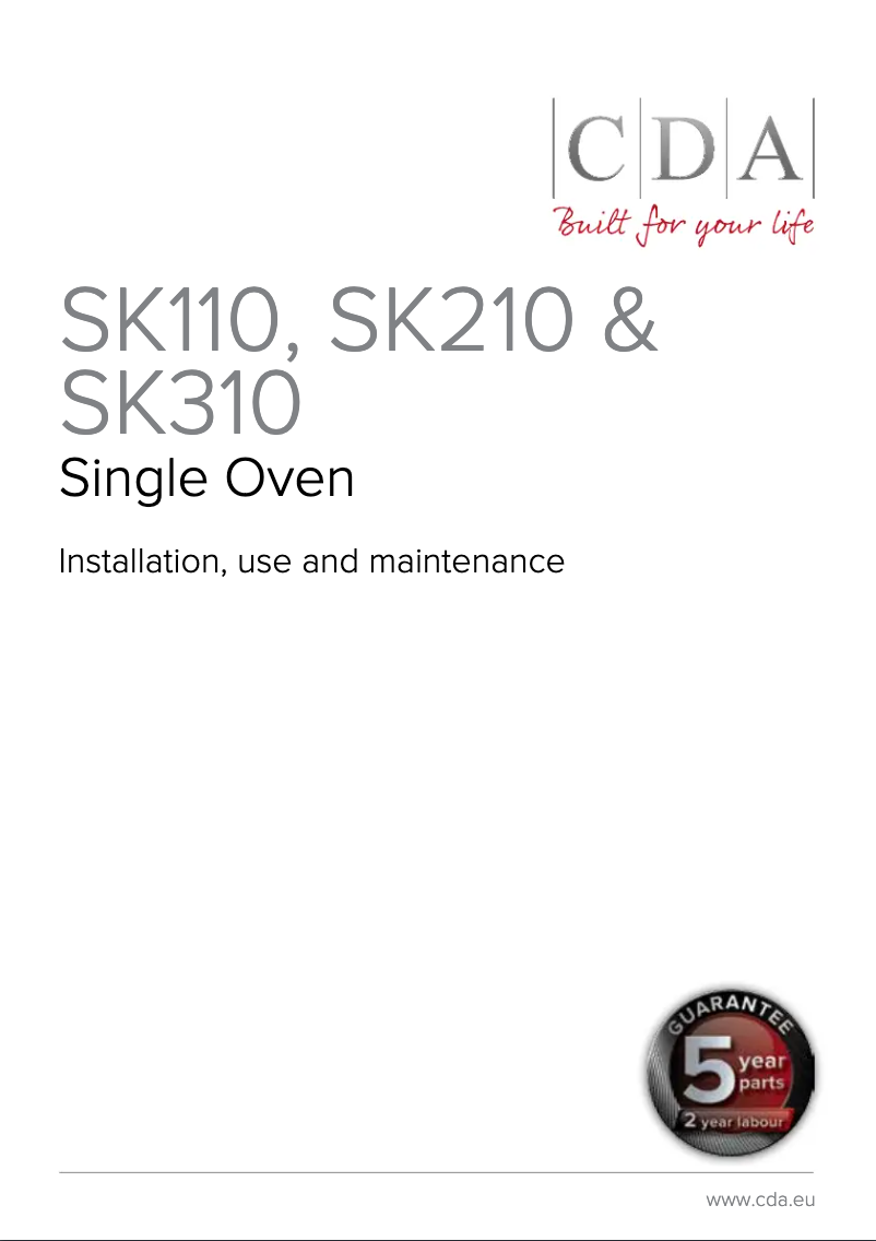 Imagen de la primera página del manual del dispositivo SK210SS