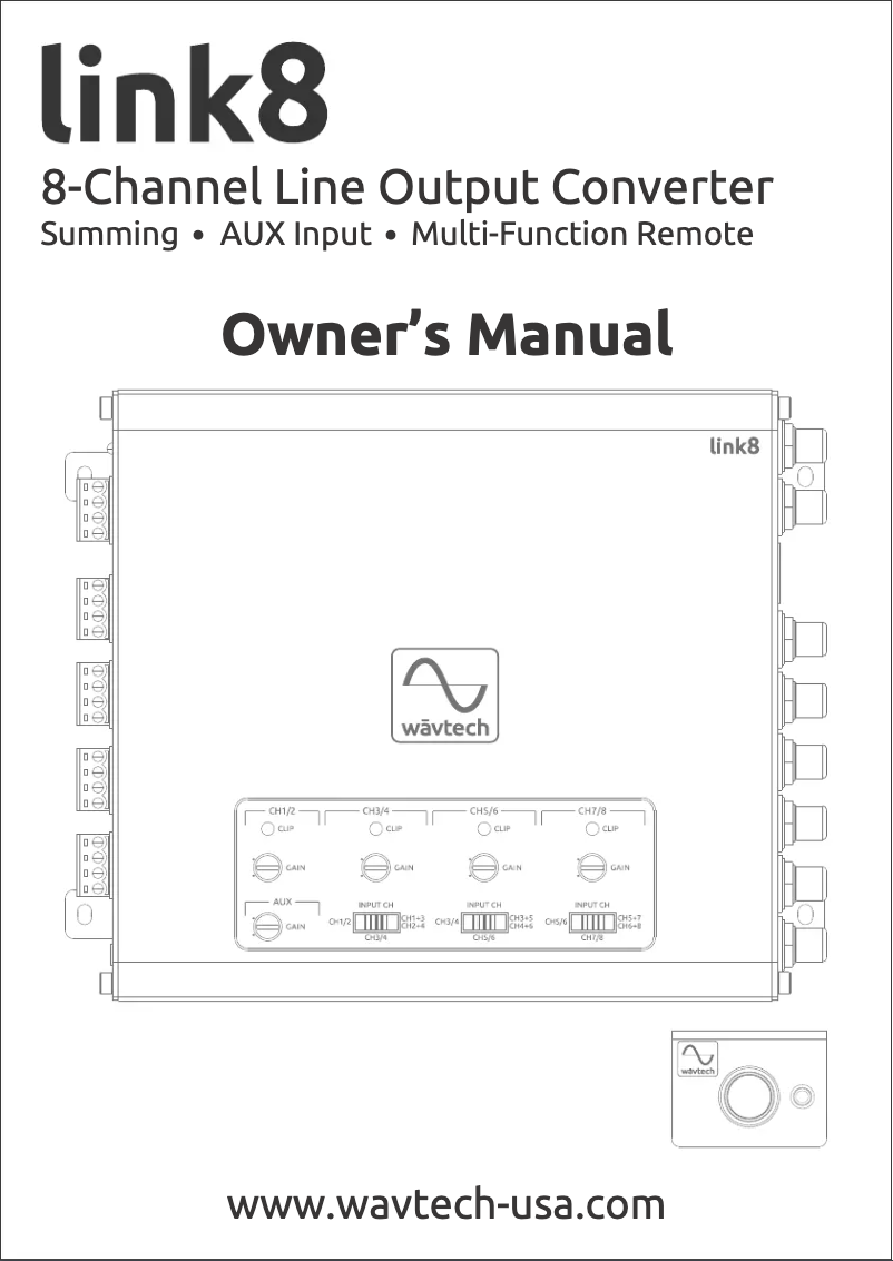 Página 1 del manual Manual de usuario Wāvtech Link8