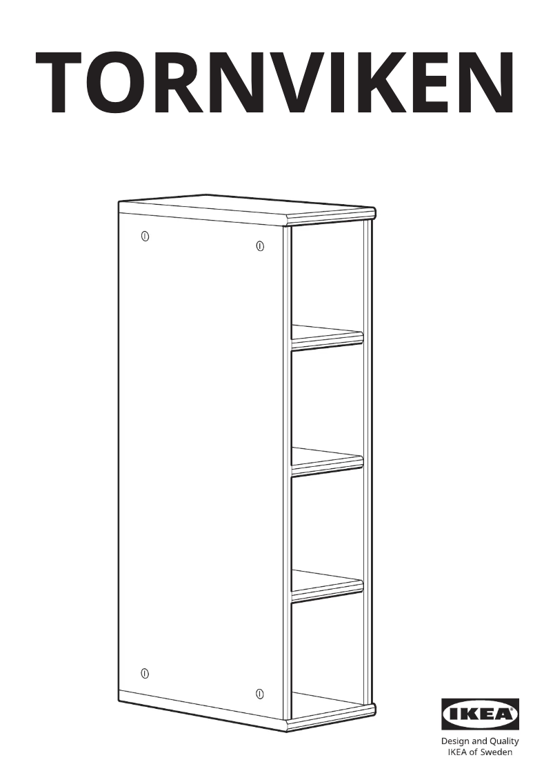 Página 1 del manual Manual de usuario Ikea TORNVIKEN 503.589.97