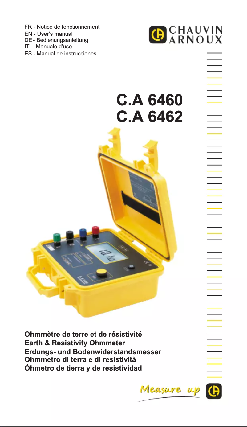 Imagen de la primera página del manual del dispositivo C.A 6462