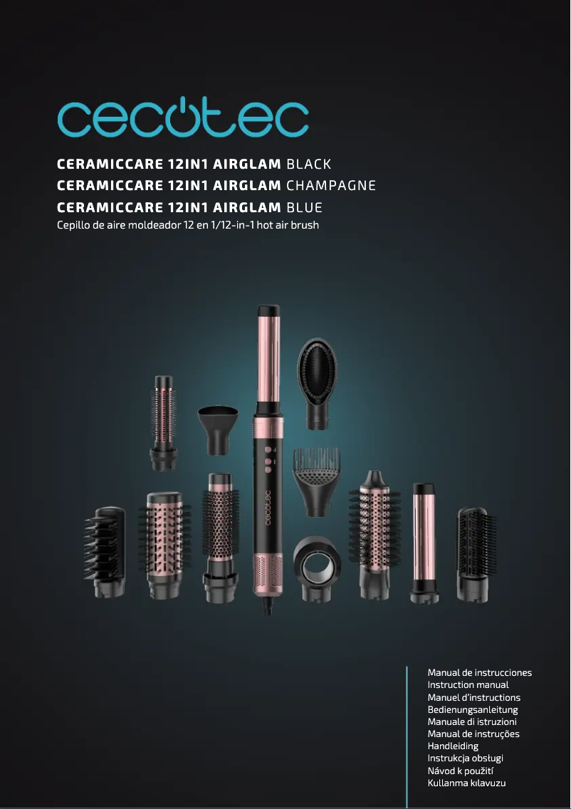 Imagen de la primera página del manual del dispositivo Bamba CermicCare 12in1 AirGlam