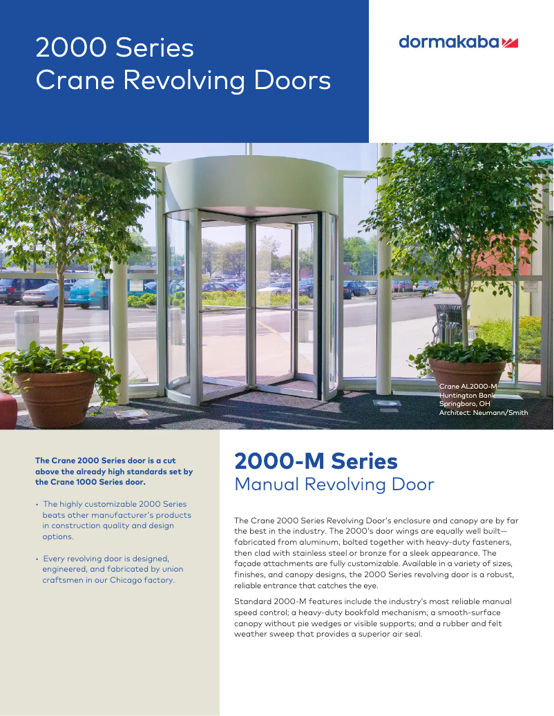 Imagen de la primera página del manual del dispositivo Crane 2000-M