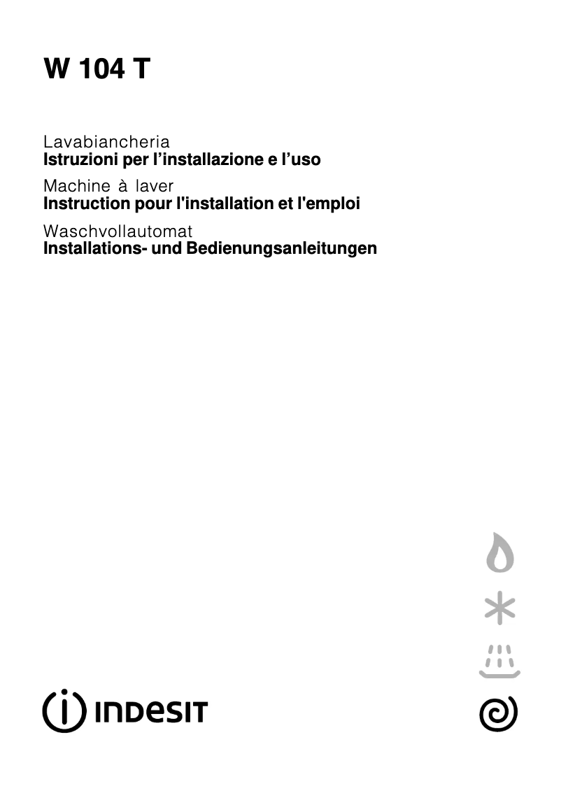Imagen de la primera página del manual del dispositivo W 104 T (CH)