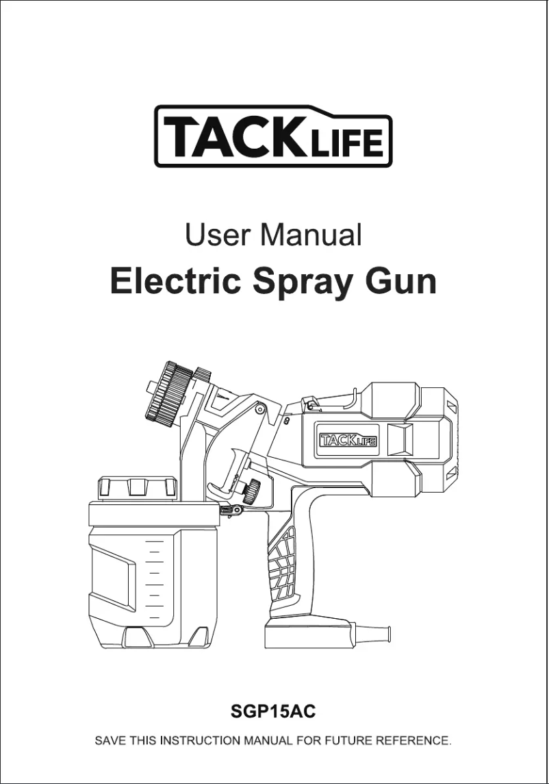 Imagen de la primera página del manual del dispositivo SGP15AC