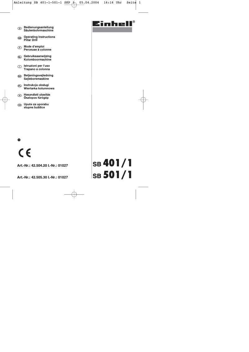 Imagen de la primera página del manual del dispositivo BT-BD 501