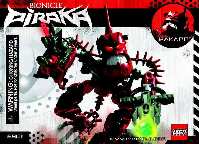 Página 1 del manual Manual de usuario Lego Bionicle 8901