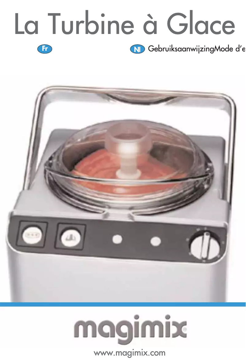 Página 1 del manual Manual de usuario Magimix La Turbine a Glace