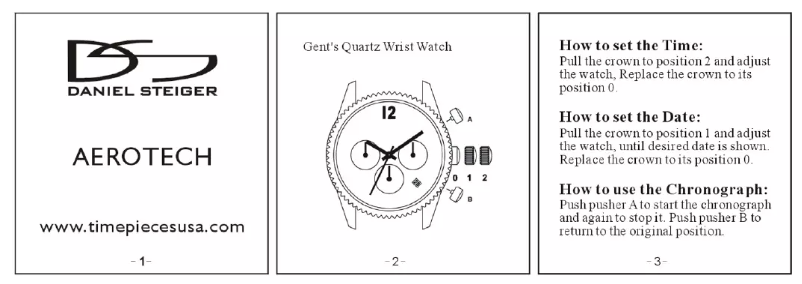 Imagen de la primera página del manual del dispositivo Aerotech