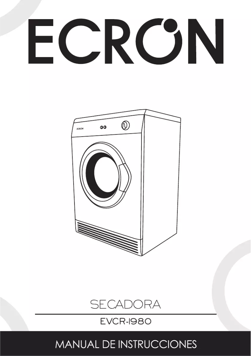 Imagen de la primera página del manual del dispositivo EVCR1980
