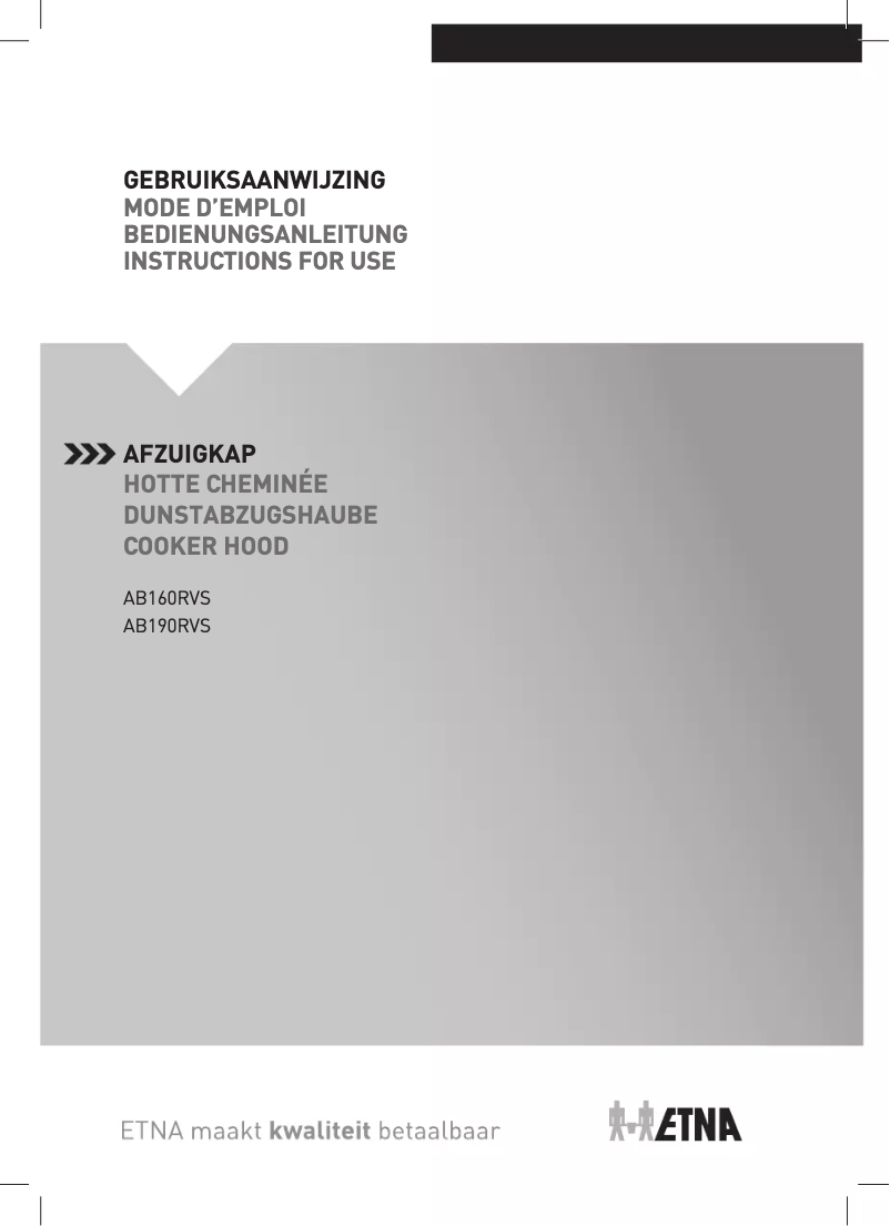 Imagen de la primera página del manual del dispositivo AB190RVS