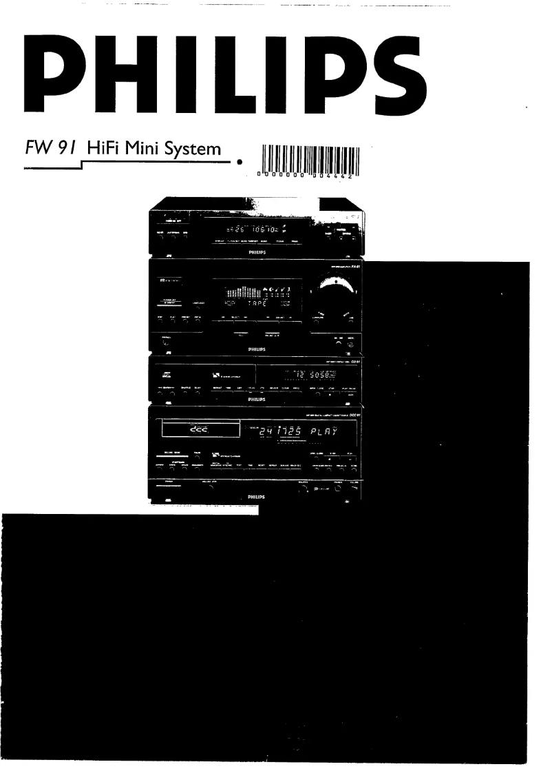 Imagen de la primera página del manual del dispositivo FW91DCC
