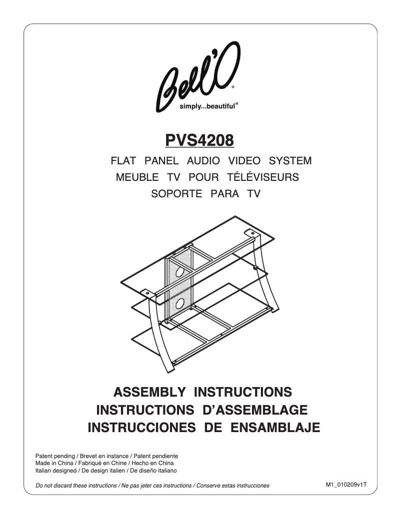 Página nº 1 - Manual de usuario Bell'O PVS-4208HG