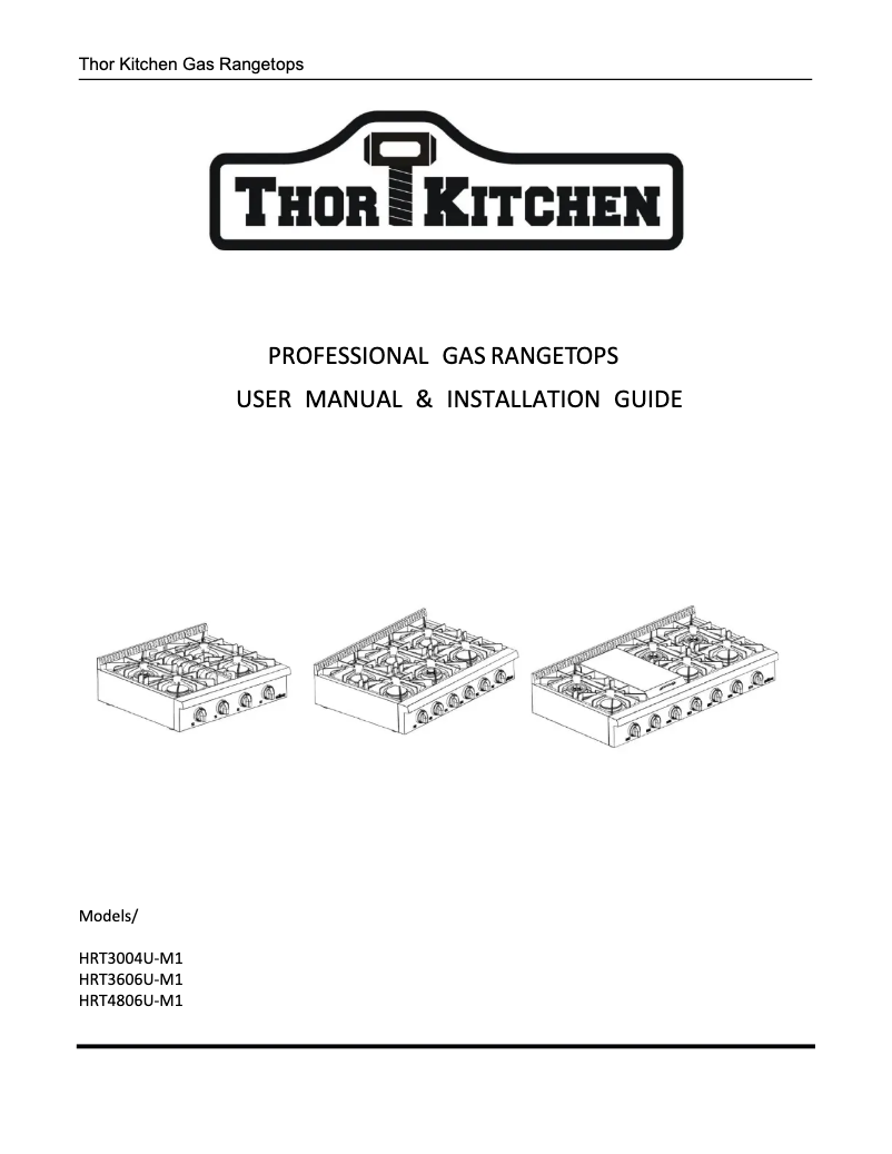Página 1 del manual Manual de usuario Thor TRH3006