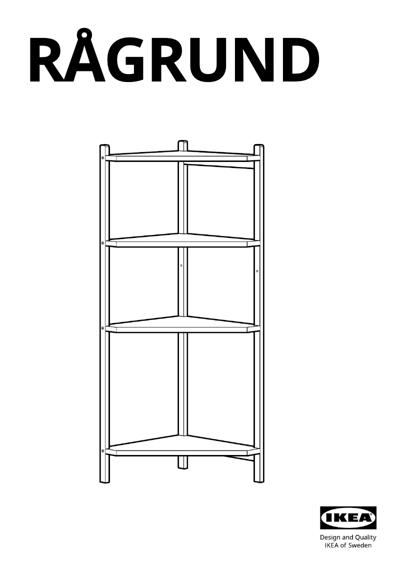 Página 1 del manual Manual de usuario Ikea RÅGRUND 402.530.81