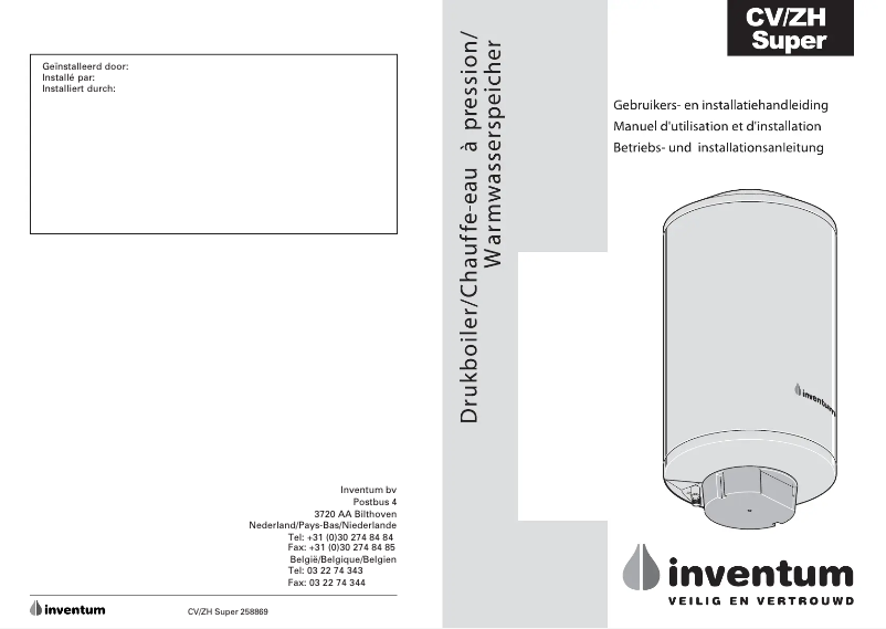 Imagen de la primera página del manual del dispositivo ZH