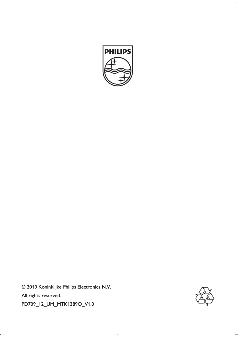 Imagen de la primera página del manual del dispositivo PD709