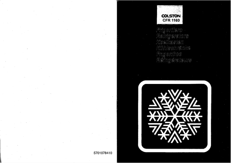 Página 1 del manual Manual de usuario Colston CFR 1160