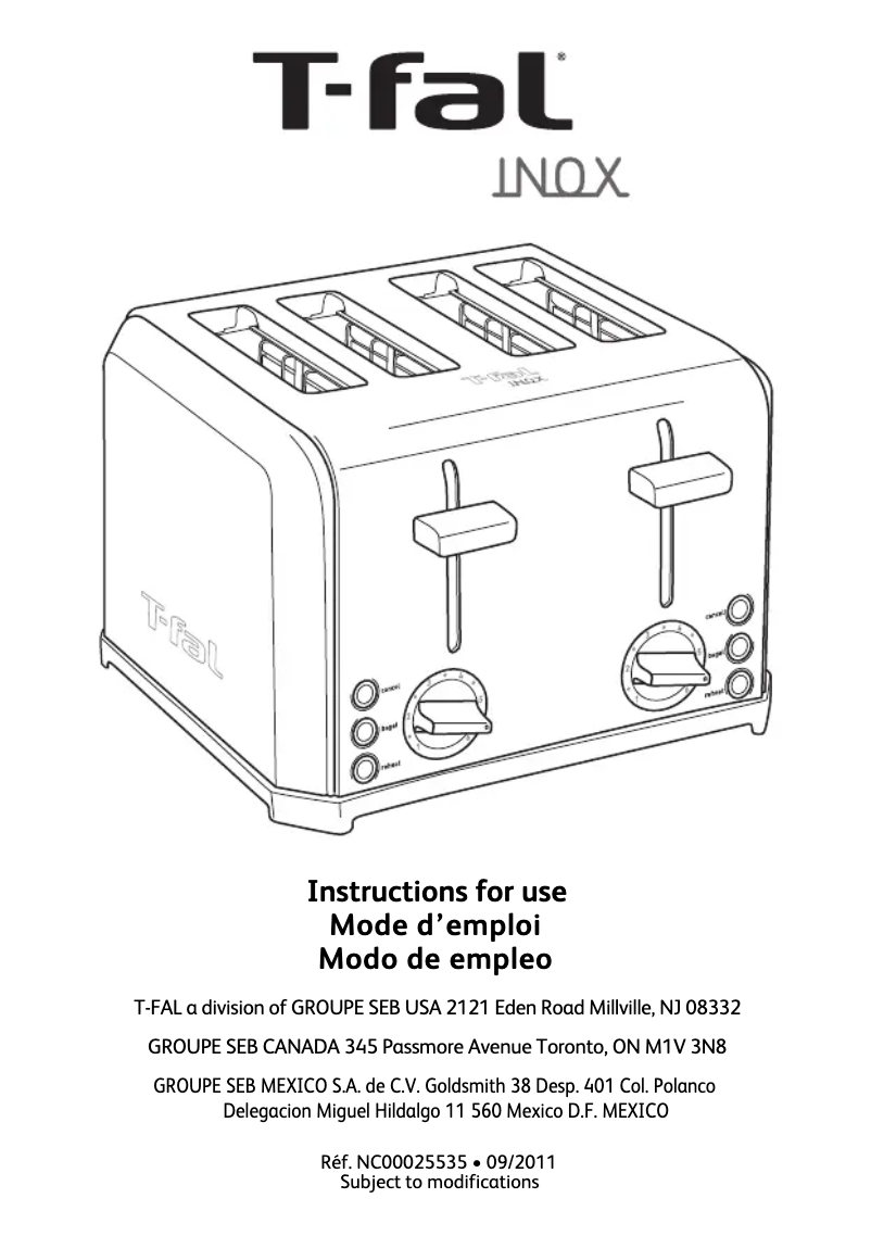 Imagen de la primera página del manual del dispositivo Performa 4S Mexico TT5420