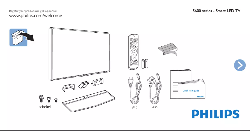 Imagen de la primera página del manual del dispositivo 47PFT5609