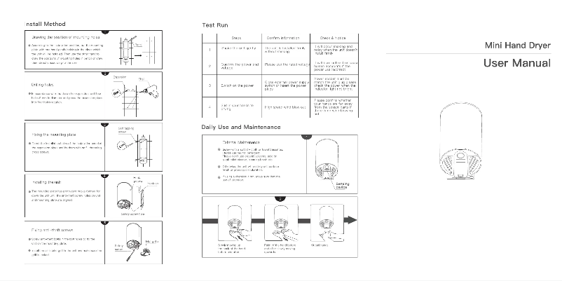 Página 1 del manual Instrucciones / montaje Thermex Mini Jet-dryer